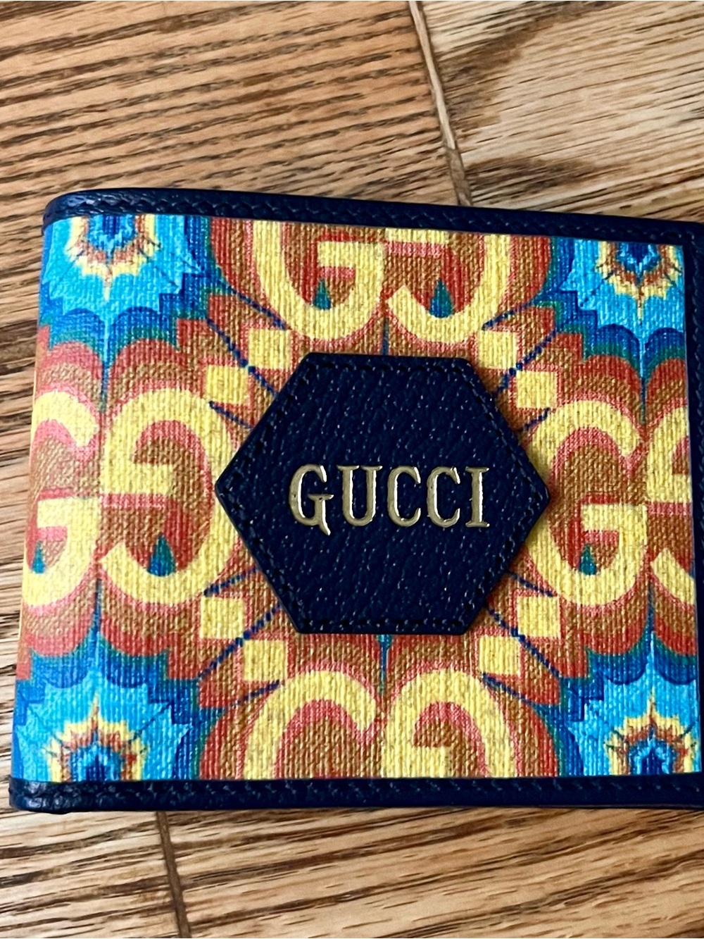 Gucci Limited Ed. Centennial Bifold Wallet In GG Kaleidoscope Canvas